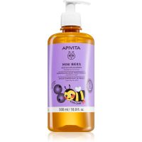 Apivita Mini Bees Gentle Kids Shampoo Blueberry & Honey šampon za tanke lase za otroke 500 ml