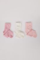 DEFACTO Baby Girl Seamless 3-Pack Cotton Tights