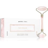 KORIKA Tools Face Roller Rose Quartz Stone масажний роллер для обличчя та шиї Quartz Roller Pink 1 кс