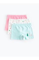 LC Waikiki 3-Piece Christmas Themed Girls' Boxer