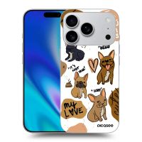 Silikónový prehľadný obal pre Apple iPhone 17 Pro - Frenchies