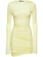 Draped Jersey Mini Dress