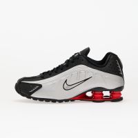 Sneakers Nike Shox R4 Black/ Mtlc Silver-Lt Crimson EUR 40
