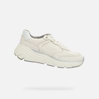 Cream women's sneakers Geox Diamanta - Women's