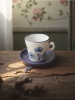 Sinsay - Filiżanka ze spodkiem do espresso - fioletowy