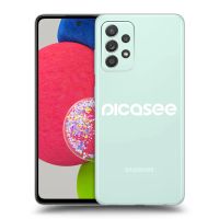 Silikónový prehľadný obal pre Samsung Galaxy A73 5G - Picasee - new logo - white