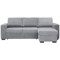 Carryhome ROHOVÁ SEDAČKA, textil, sivá