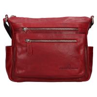 Női bőr crossbody táska Greenwood Appe - piros