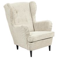 MID.YOU KRESLO UŠIAK, textil, krémová