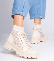 Gemre Beige platform sneaker boots Sarida