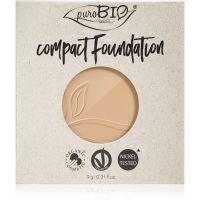 puroBIO Cosmetics Compact Foundation kompaktni puder u prahu zamjensko punjenje SPF 10 nijansa 02 9 g