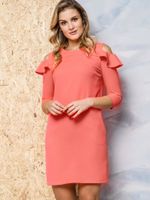 Dress La Diva, line Sigma cold shoulders pink