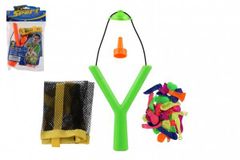 Prak s vodnými bombami/balónkami 36ks plast 14x19cm 2 farby v sáčku