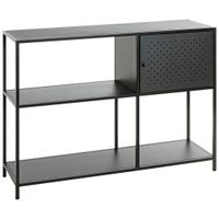 REGÁL, čierna, oceľ, 100/75/30 cm