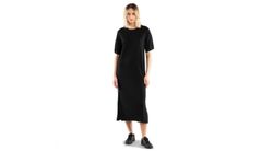 Dedicated Long T-shirt Dress Ronneby Black Ženy - Šaty Dedicated - Černá - 18562-M - Size: M