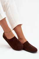 Boto Klapki Chodaki Damskie Na Platformie Czekoladowe Sylviane