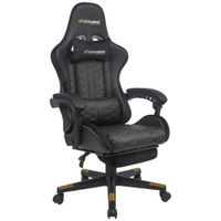 BX Gaming HERNÁ STOLIČKA, vzhľad kože, zamat, čierna