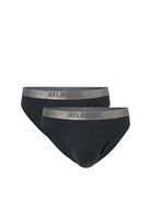 Men's briefs in Pima cotton ATLANTIC 2Pack - dark gray