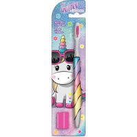 Be a Unicorn Naturaverde Toothbrush Medium Kinderzahnbürste mit Reise-Etui 1 St.