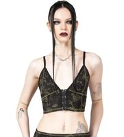 KILLSTAR - Damen Bralette - Forest Lush - Schwarz 4XL