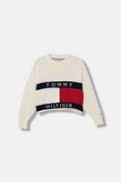 Tommy Hilfiger Detský bavlnený sveter Tommy Hilfiger