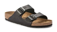 Birkenstock Arizona Natural Leather Narrow Fit Bărbați - Sandale Birkenstock - Negru - 1023141-7 - Size: 7