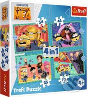 Já, padouch 4: Šílení Mimoni 4v1 - puzzle z kategorie 15 - 60 dílků