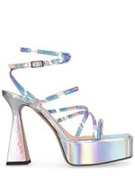 140mm Iridescent Pvc Leather Sandals