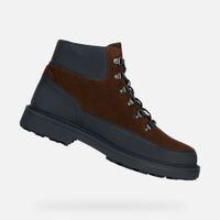 Brown Men's Ankle Boots Geox Lagorai + Grip - Men