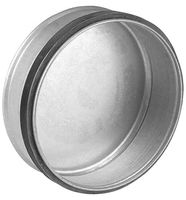 Koncovka spirálové trubky Air-Circle / Ø 100 mm / ocel / odolnost do 100 °C / stříbrná