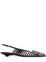 20mm Rockstud Leather Slingback Pumps