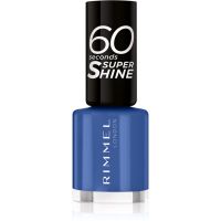 Rimmel 60 Seconds Super Shine lak za nohte odtenek 828 Danny Boy Blue! 8 ml