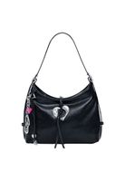Desigual czarna torebka z zawieszką