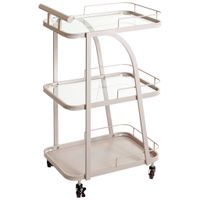 SERVÍROVACÍ VOZÍK, svetlosivá, 35/45/79 cm