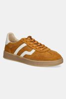 Gant sneakers din piele întoarsă Cuzima culoarea galben, 31533042