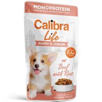 Calibra Dog Life alutasak Puppy & Junior Beef 150 g