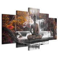 artgeist LEINWANDBILD, krajina a príroda, Budha, 100/50/1,2 cm