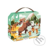 Panoramatické Prehistorické puzzle v kufríku - puzzle z kategorie 60 - 300 dílků