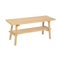 Carryhome LAVICA NA TOPÁNKY, prírodná farba, 100/45/35 cm