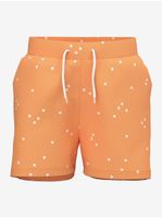 Orange Girly Patterned Shorts name it Henny - Girls