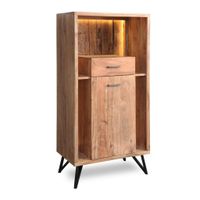 Livetastic VYSOKÁ KOMODA, akácia, farba akácie, 72/150/40 cm