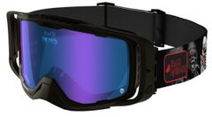 Fahrrad-/MTB-Brille MELON x IRON MAIDEN - Eddie Mashup - Black/Black/Blue Chrome