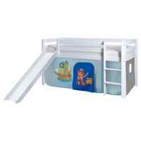 Livetastic POSTEĽ S PRIESTOROM NA HRU, 90/200 cm modrá, biela
