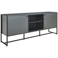 P & B ŠIROKÁ KOMODA, antracitová, čierna, 180/75/41 cm