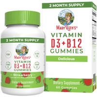 MaryRuth’s – Vitamin D3+B12 gummies maasikas – 60 gummy bears