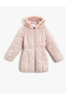 Koton Shimmer Long Down Jacket with Plush Lined.