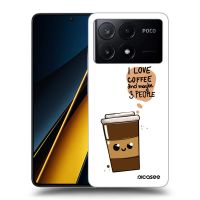 Silikónový prehľadný obal pre Xiaomi Poco X6 Pro - Cute coffee