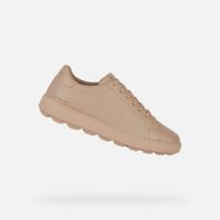 Orange women's sneakers Geox Spherica ecub-1 - Women's