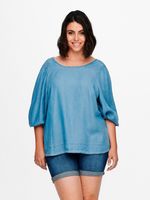 ONLY CARMAKOMA Bluse Blau