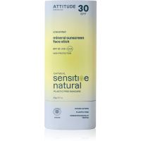 Attitude Sensitive Natural Face stick mineralische Sonnencreme in der Form eines Stiftes für empfindliche Haut 20 g